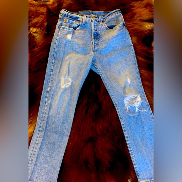 Womens Levi’s straight leg ankle jeans, size W26 L26 - Picture 3 of 4